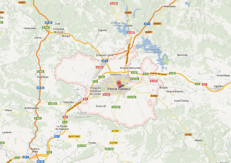karte von Vitoria Gasteiz