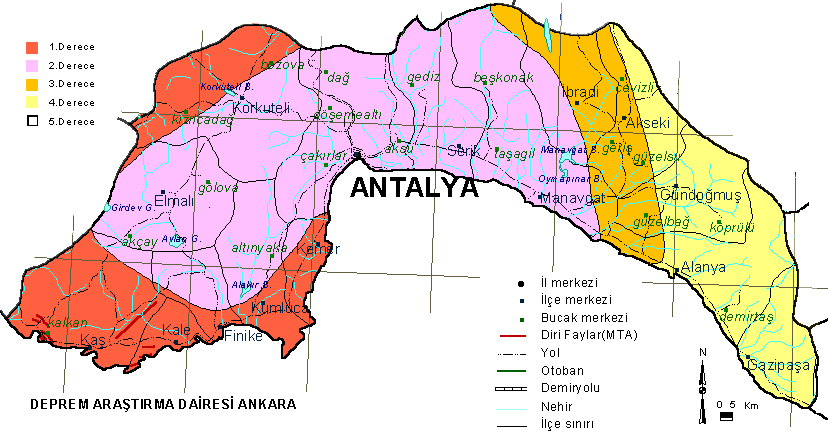 Antalya Karte Turkei