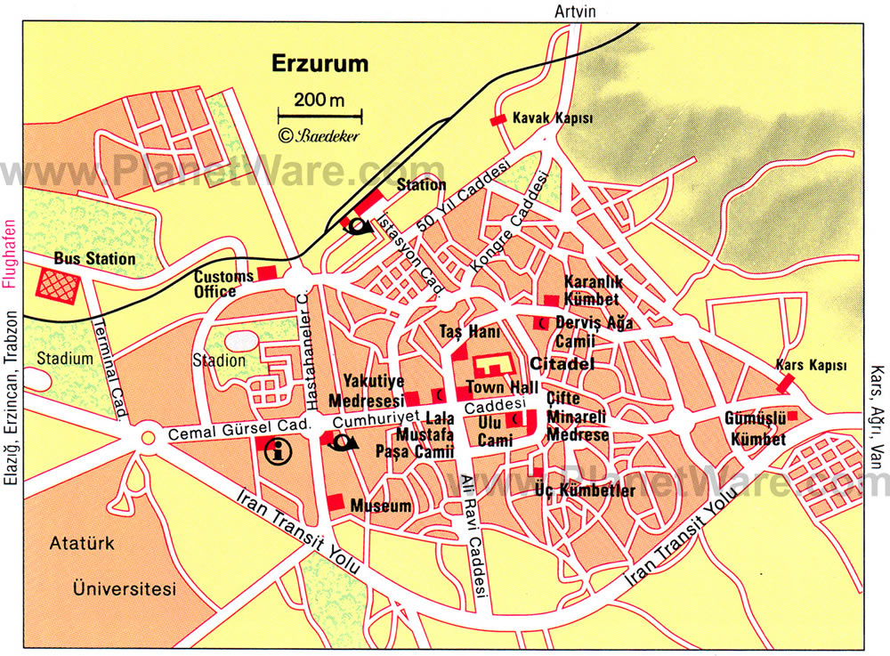 erzurum center karte