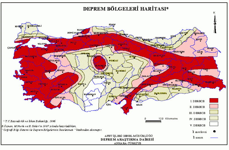 turkei erdequake karte
