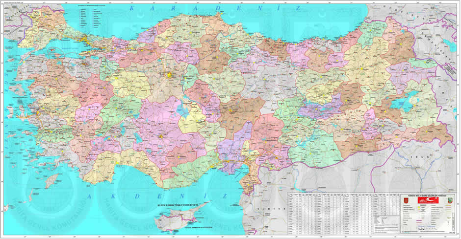 turkei karte