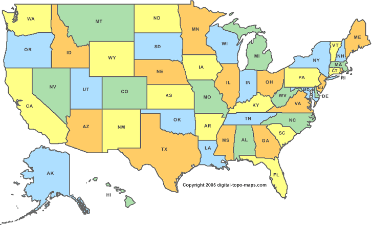 Vereinigte Staaten karte