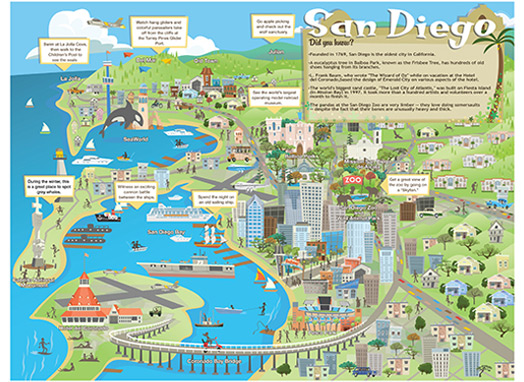 san diego tourismus karte
