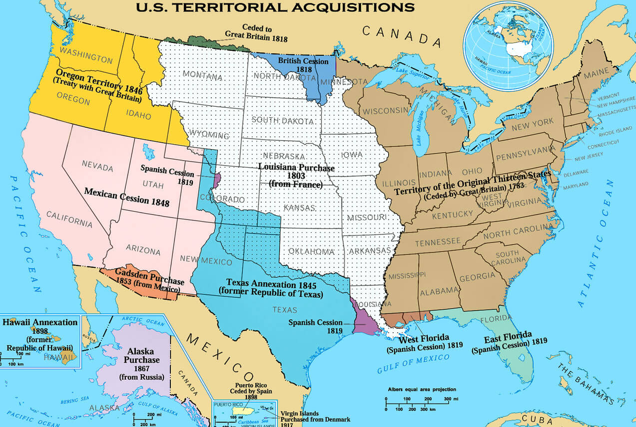 us territorial akquisitionen karte