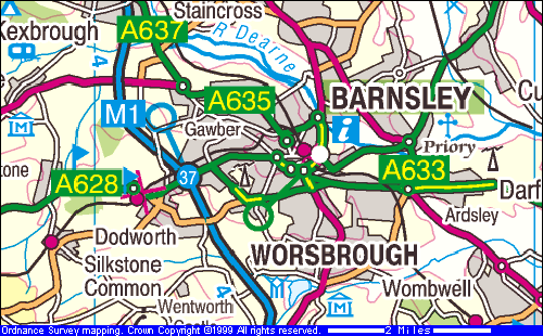Barnsley karte