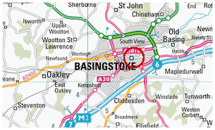 karte von Basingstoke