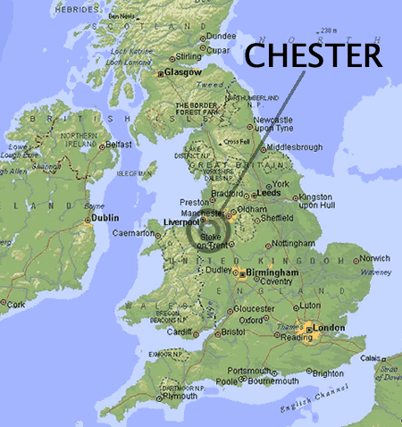Chester UK karte