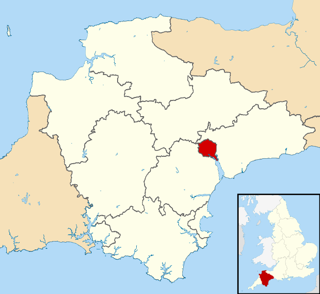 karte von Exeter