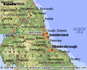 Gateshead karte