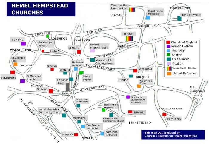 Hemel Hempstead karte