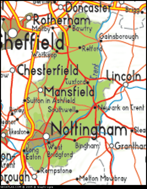 Mansfield karte
