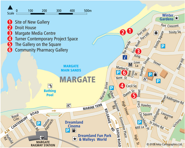 Margate Tourist karte