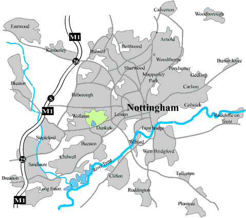 Nottingham karte