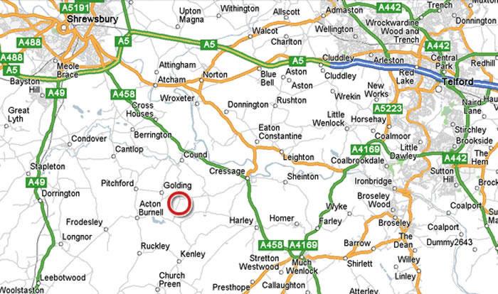 Shrewsbury Telford karte