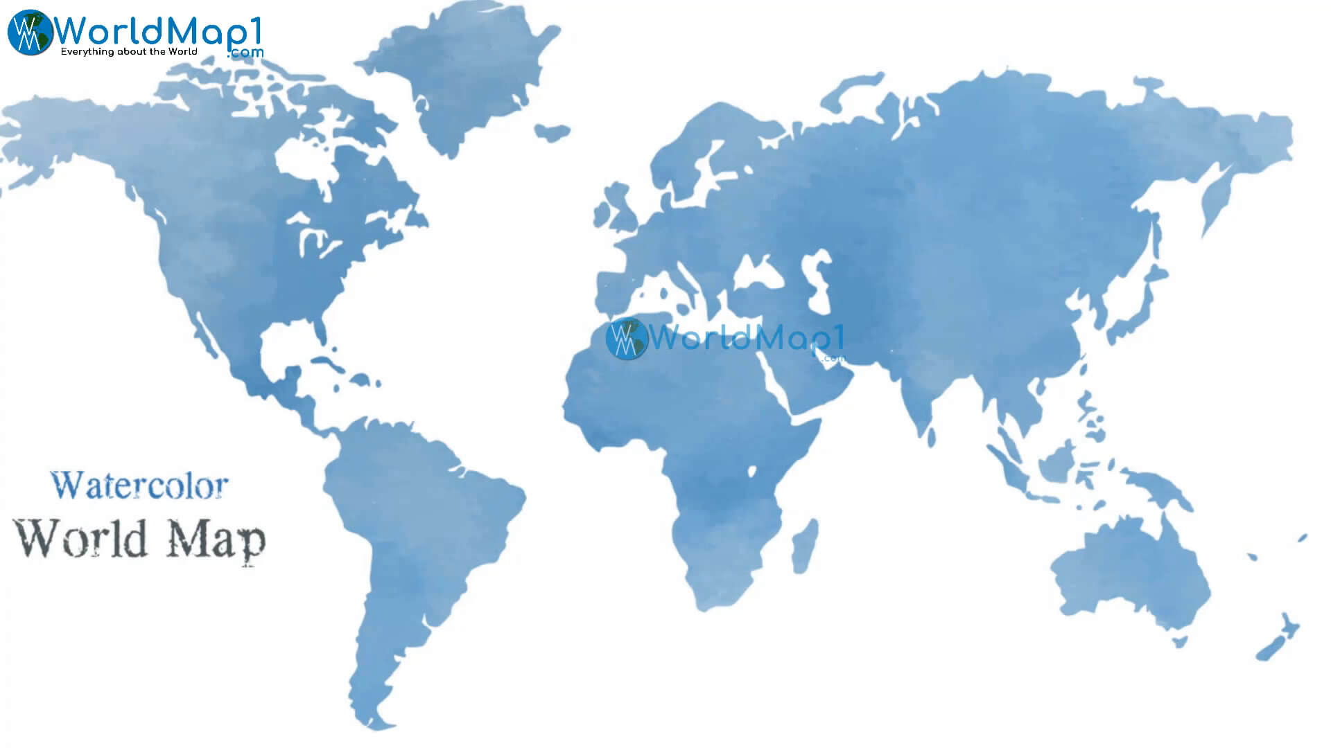 Welt-Aquarell-Karte
