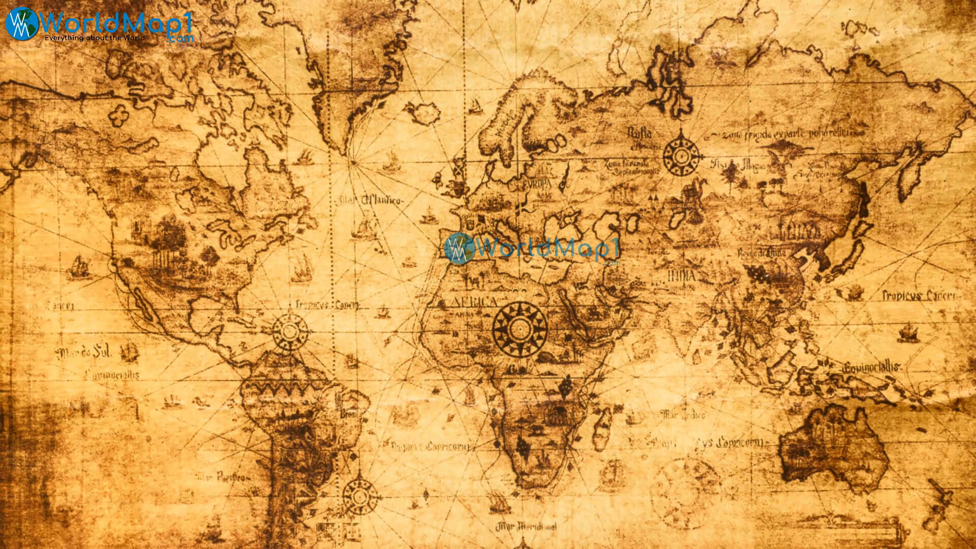 Weltkarte der antiken Zeit